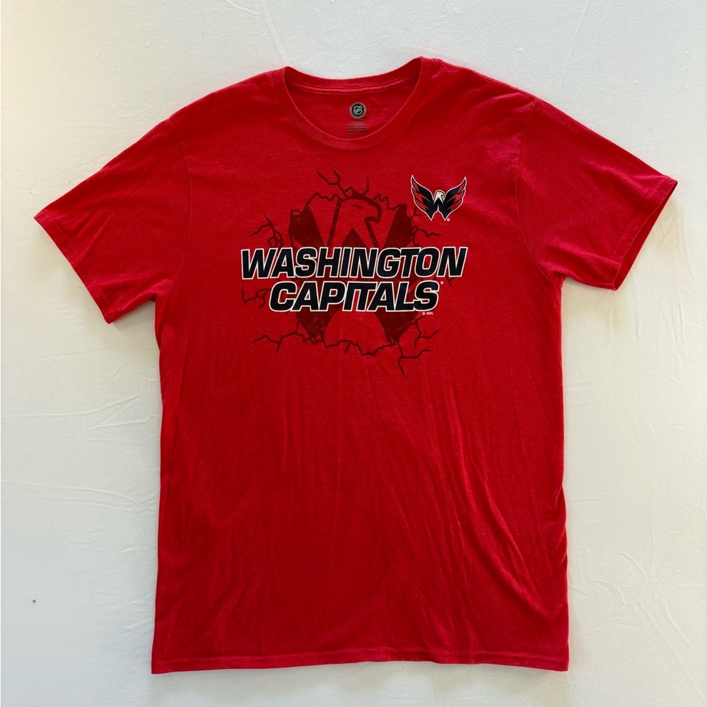 NHL Washington Capitals Men's Soft T-Shirt Size Large, Red